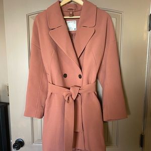 Frank & Oak Dusty pink cocoon coat M